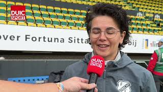 Linda Helbling na afloop van Fortuna Vrouwen  FCU Vrouwen [upl. by Ardnikal]