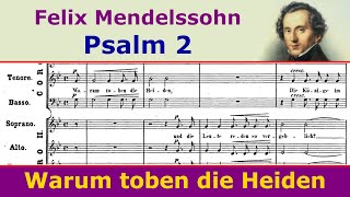 Mendelssohn  Warum toben die Heiden Psalm 2 [upl. by Sabas690]