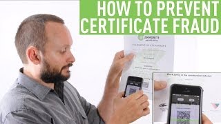 How To Prevent Certificate Fraud Part 1 [upl. by Saidnac]