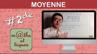 Calculer une moyenne 1  Seconde [upl. by Hayman]