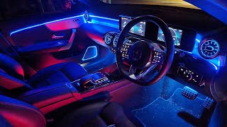 Full Mercedes Benz CLA W177C118 Ambient Light Install  Vents  Speaker RGB LED Car Interior [upl. by Ahseia]