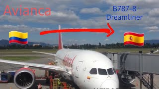 Avianca B7878 Economy Class Trip Report  BogotaBOG  MadridMAD HD [upl. by Ulani]