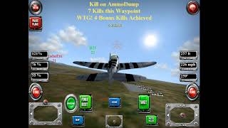 WarBirds Fighter Pilot Academy iOs P47 Attacking Enemy Airbase [upl. by Zeuqcaj714]