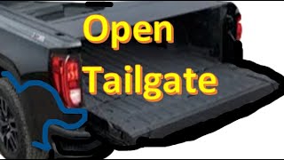 3 Ways to Drop TailGate Chevy Silverado Chevrolet 2015 2016 2017 2018 2019 2020 2021 2022 2023 2024 [upl. by Hinch]