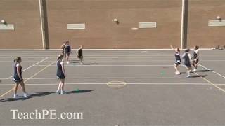 Netball Drill  Group Play  Decision Making  Triangle [upl. by Erihppas74]