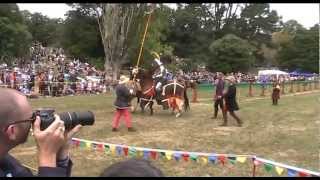 Jousting and Medieval combat Harcourt Park NZ 17 Feb 2013 [upl. by Pompea]