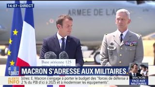 quotIl a été un grand soldat aimé et admiréquot Macron rend hommage au général Pierre de Villiers [upl. by Goar812]