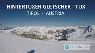 Hintertux Gletscher Austria  ski run 11  Kaserer 1 short video 55quot [upl. by Eissirhc644]