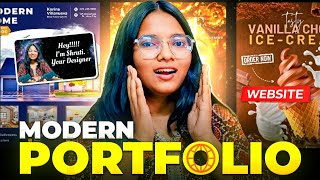 My First Graphic Design Portfolio  Exciting Client Work  Insider Tips Free Website Tutorial 🚀 [upl. by Jayme]