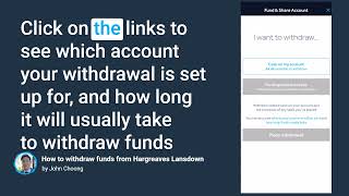 How to Withdraw Funds from Hargreaves Lansdown [upl. by Aicatsue]