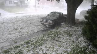 Hail Storm Reading Pa 52214 [upl. by Wilona608]