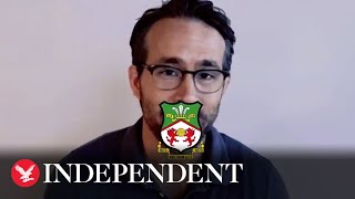 Ryan Reynolds and Rob McElhenney announce Wrexham AFC ownership [upl. by Leodora]