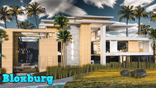 Bloxburg Mansion Villa Modern House  House Build  Roblox [upl. by Aillicirp134]