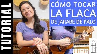 Cómo tocar LA FLACA en Acústico Arpegios y acordes GUITARRA ACÚSTICA  Jarabe de Palo  Guitarraviva [upl. by Dyol]