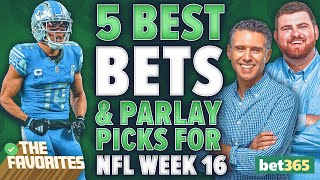 5 NFL Week 16 BEST BETS amp NFL PARLAY Picks from Simon Hunter amp Chad Millman  The Favorites Podcast [upl. by Petra]