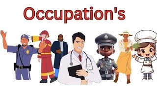 Jobs Or Occupations Names  jobs vocabulary for kids [upl. by Ellenij156]