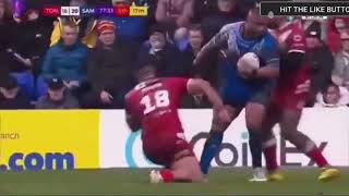 Toa samoa big hits Rugby league world cup 2021 proudsamoan 🇼🇸 🇼🇸 🇼🇸 [upl. by Etteiluj]