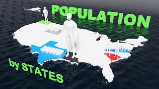 USA Population by States Rank 2023 [upl. by Ennayk967]