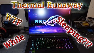 ASUS ROG Strix G16 2023 Overheats Thermal Runaway during sleep [upl. by Baudin]