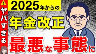 【完全解説】2025年からの年金改正がヤバすぎる！！最悪な事態になる前にできることは？2024年から2025年にかけての年金改正の総集編を解説！ [upl. by Ahsinod]