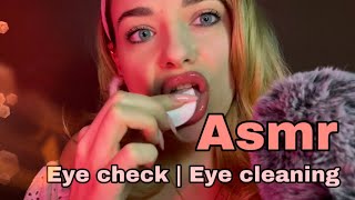 ASMR  Eye check  roleplay  eye cleaning [upl. by Wilie267]