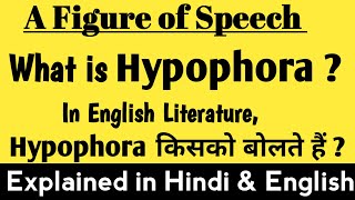 What is Hypophora   Hypophora in English literature  Hypophora definition and examples [upl. by Chenay]