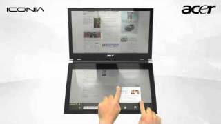 Acer Iconia Dual Display Touchbook Tablet PC [upl. by Cristiano]