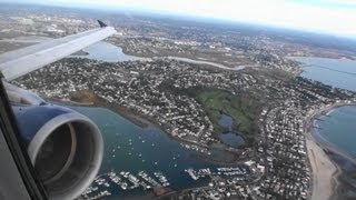 Absolutely Incredible HD Airbus A321 Takeoff From Boston Logan International Airport [upl. by Ttezzil]