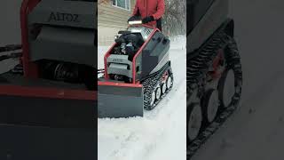 Altoz Switch  STRAIGHT BLADE Attachment in Action Snow Removal both nimble and robust  ALTOZ [upl. by Opportina441]