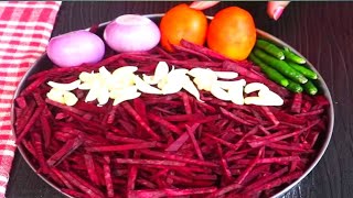 कम तेल मसाला से चुकंदर की सब्ज़ी बनाने आसन तरीका  Beetroot Sabzi  chachundar ki sabji kaise banaen [upl. by Hansen]