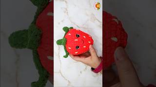 Fluffy Strawberry 🍓 Amigurumi Crochet Doll crochet amigurumi diy crochettoys strawberry [upl. by Xet]