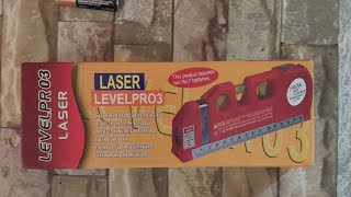 Cheap Aliexpress Lazer Level Pro 3 Fixta laser level New diy [upl. by Harehs]