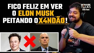 MONARK DE VOLTA ELE COMENTA SOBRE A TR3TA ENTRE ELON MUSK E X4NDÃO monarktalks monarktalkslive [upl. by Aeslahc845]