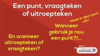 Punt uitroepteken vraagteken [upl. by Anerbas]