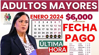 FECHA de PAGO ADULTOS MAYORES🔔Pensión 65 Y MAS ENERO💥 [upl. by Thorpe]