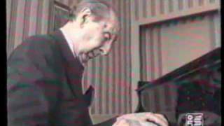 Horowitz speaks and plays for Italian TV  1985  part 34 [upl. by Eniamsaj]