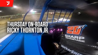 OnBoard Ricky Thornton Jr Rips The Fence To Thursday Eldora Dirt Late Model Dream Win [upl. by Lindbom]