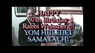 Rabbi Victor Weissberg celebrates his 97th Birthday on TAPED WITH RABBI DOUG [upl. by Odille]