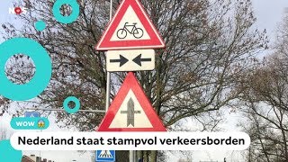 Op deze rotonde staan meer dan 70  verkeersborden [upl. by Boot]