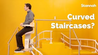 Curved Stairlifts for Staircases with curves or landings [upl. by Niel]