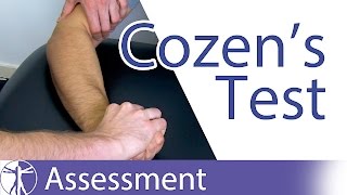 Cozens Test  Lateral Epicondylitis  Tennis Elbow Diagnosis [upl. by Adiene]