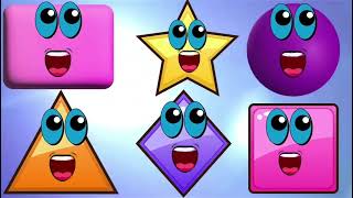 Triangle Rectangle Rhymes  More Nursery Rhymes  CL KIDS  We are Shapes Fruits Song [upl. by Anaitsirk]