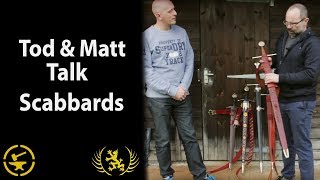 Tods Workshop and Matt Easton Schola Gladiatoria talk sword scabbards [upl. by Gothar]