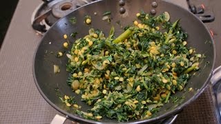 Homemade Methi Bhaji Sabzi Fenugreek leaves vegetable EASY RECIPE [upl. by Maretz]