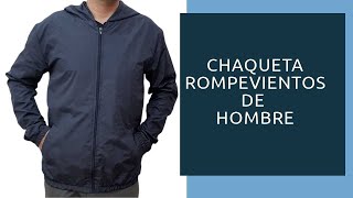 CHAQUETA ROMPEVIENTOS HOMBREimpermeableConfecciónPaso a paso [upl. by Finley]