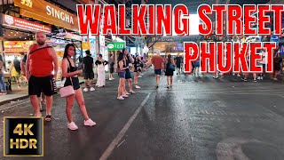 Phuket Thailand Walking Street  Bangla Walking Street  Patong Beach Nightlife  Walking Tour 4K [upl. by Akeber]