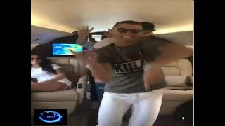 Cristiano Ronaldo dança no seu jato privado a celebrar a conquista da Liga dos Campeões [upl. by Yor282]