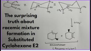 The surprising truth about racemic mixture formation in Substituted Cyclohexane E2 reaction iitjee [upl. by Convery]