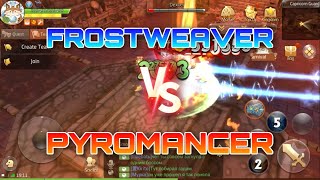 Frostweaver vs Pyromancer damage in PVE  Tales Of Wind [upl. by Sirret]