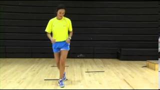 Plyometrics Phase 2 ACL Exercise Single Leg ZigZag Hops [upl. by Evetta]